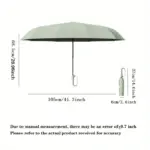 Strong 30 Bones 105CM Windproof Umbrella Reinforced Automatic Folding Umbrellas with Buckle Handle Waterproof Umbrella