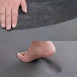 Simple flannel bathroom mat furry shower room non-slip floor mat thick sponge toilet absorbent floor mat bedroom door mat