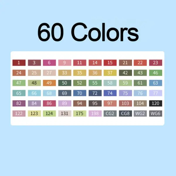 12/36/48/80 Colors Manga Sketching Art Markers Highlighters Pen Sketchbook Drawing Set Stationery For School Supplies