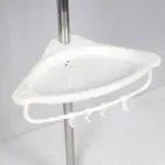 Shower Rack Adjustable Four-tier Corner Shower Caddy with Anti-rust Coating for Simple Installation Ample Storage Space