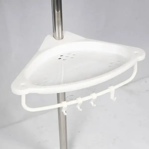 Shower Rack Adjustable Four-tier Corner Shower Caddy with Anti-rust Coating for Simple Installation Ample Storage Space