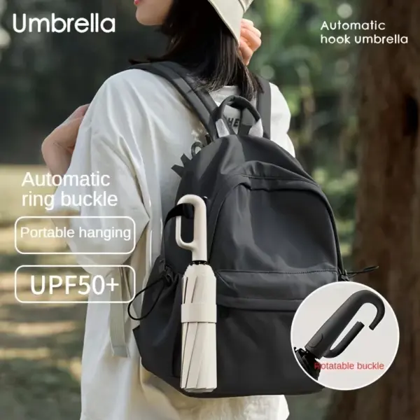 Strong 30 Bones 105CM Windproof Umbrella Reinforced Automatic Folding Umbrellas with Buckle Handle Waterproof Umbrella