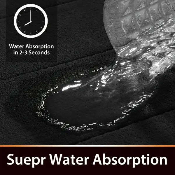Simple flannel bathroom mat furry shower room non-slip floor mat thick sponge toilet absorbent floor mat bedroom door mat
