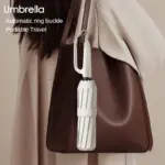 Strong 30 Bones 105CM Windproof Umbrella Reinforced Automatic Folding Umbrellas with Buckle Handle Waterproof Umbrella