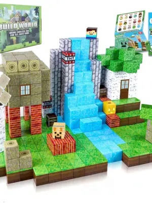 192PCS Magnetic Building Blocks Mine Magnet World Set Toys STEM Montessori Stacking Cubes Construction Set Christmas Gift